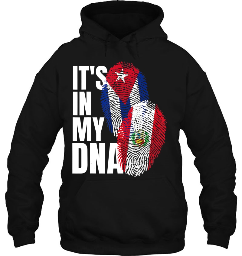 Peruvian And Cuban Mix Dna Heritage Flag Gift Hoodie