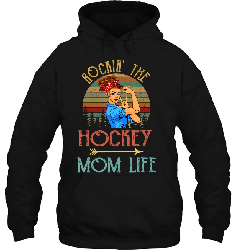 Rockin' The Hockey Mom Life Funny Gift For Mom Mugs