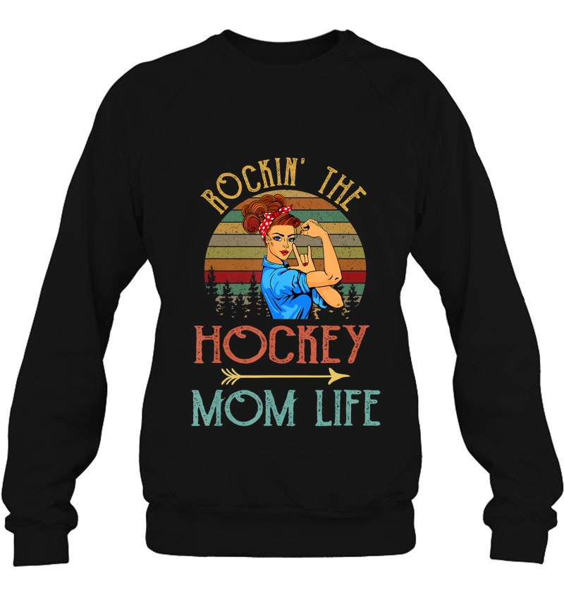 Rockin' The Hockey Mom Life Funny Gift For Mom Mugs