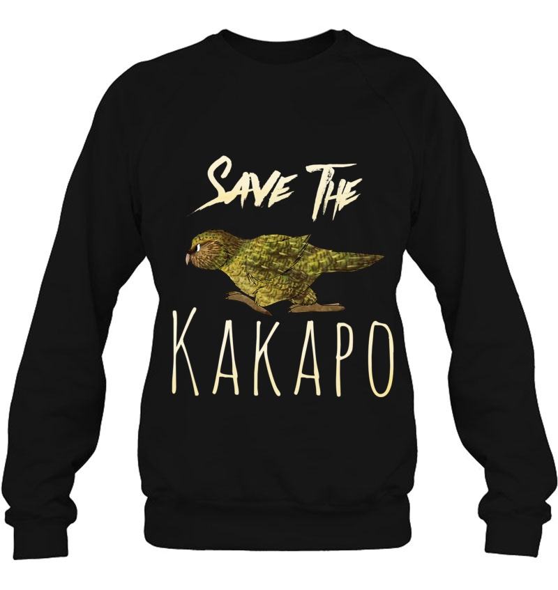 Save The Kakapo Design Sweatshirt