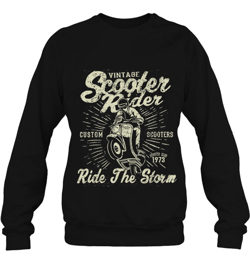 Scooter Shirt Vintage Scooter Rider Custom Classic Vintage Sweatshirt