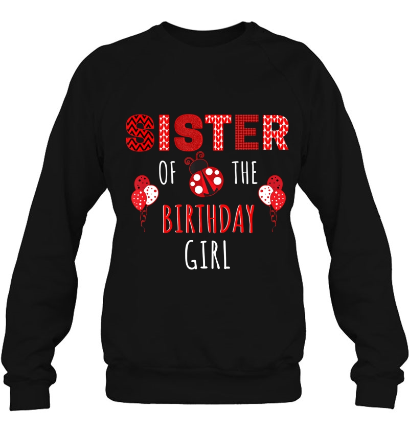 Sister Of The Birthday Girl Ladybug Birthday Mugs