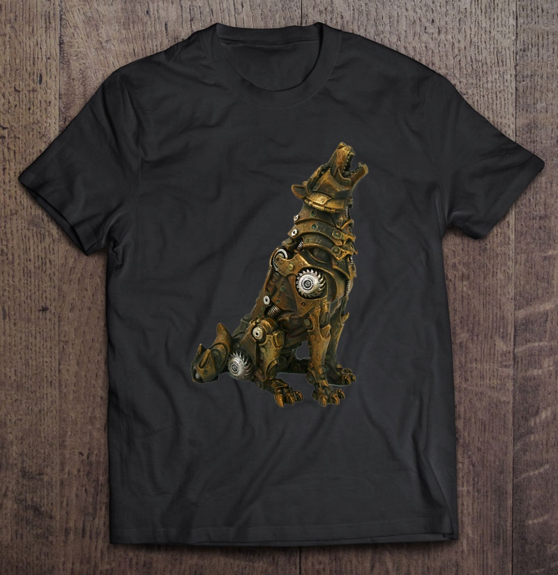 Steampunk Wolf Mechanical Shirt