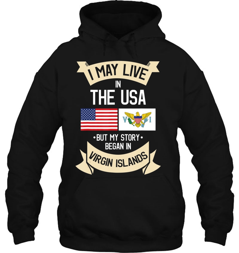Us Virgin Islands Roots American Flag Usa Gifts Hoodie