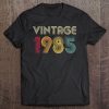 Vintage 1985 35Th Birthday Gift Retro Shirt 35 Years Old Tank Top Tee