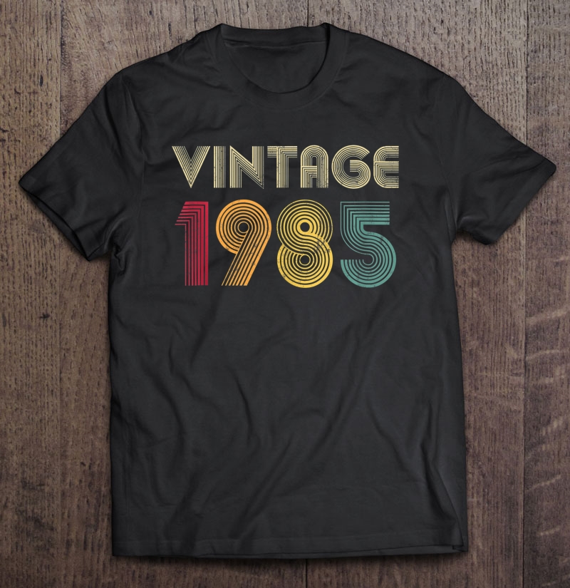 Vintage 1985 35Th Birthday Gift Retro Shirt 35 Years Old Tank Top Shirt