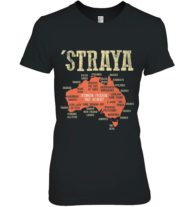 Vintage Aussie Day Straya Australia Map G