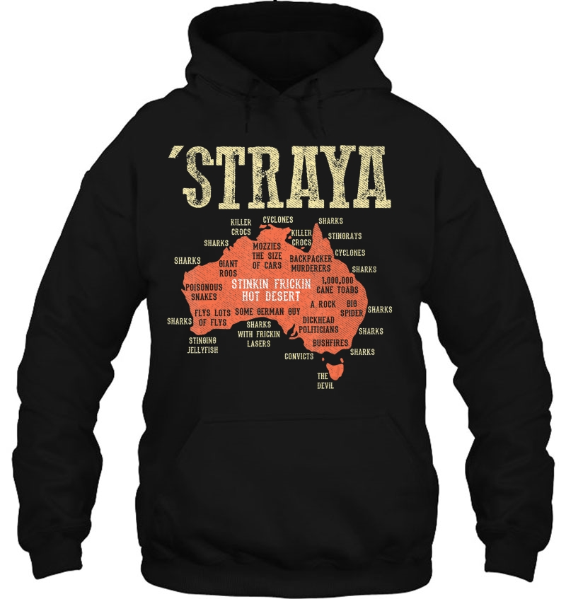 Vintage Aussie Day Straya Australia Map G
