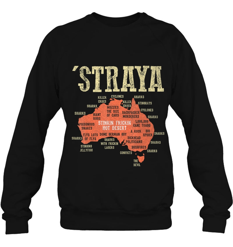 Vintage Aussie Day Straya Australia Map G