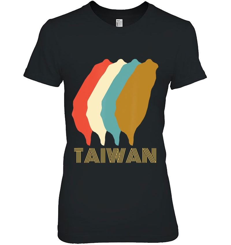 Vintage Taiwan , I Love Taiwan Map Shirt Ladies Tee