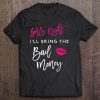 Womens Girls Night I'll Bring The Bail Money Funny Party Matching V-Neck Tee