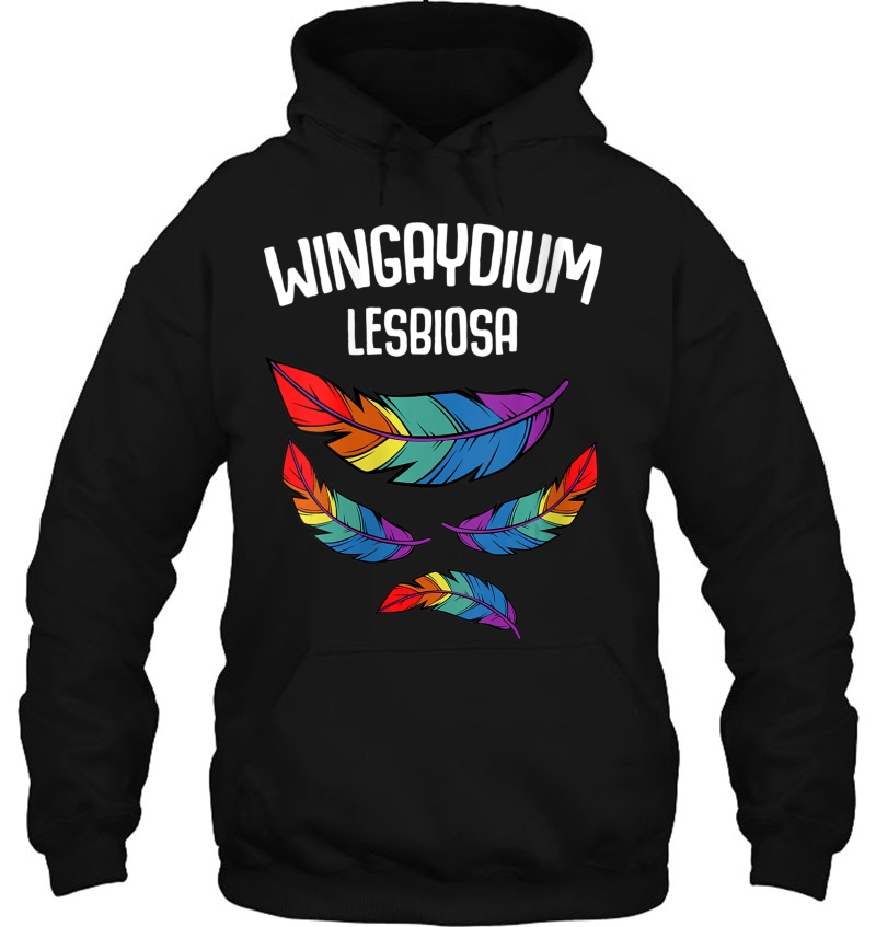 Womens Lgbt Pride 2019 Funny Lesbian Love Wingaydium Lesbiosa Gift V-Neck Mugs