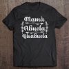 Womens Mama Abuela Bisabuela Spanish Mother's Day Tee