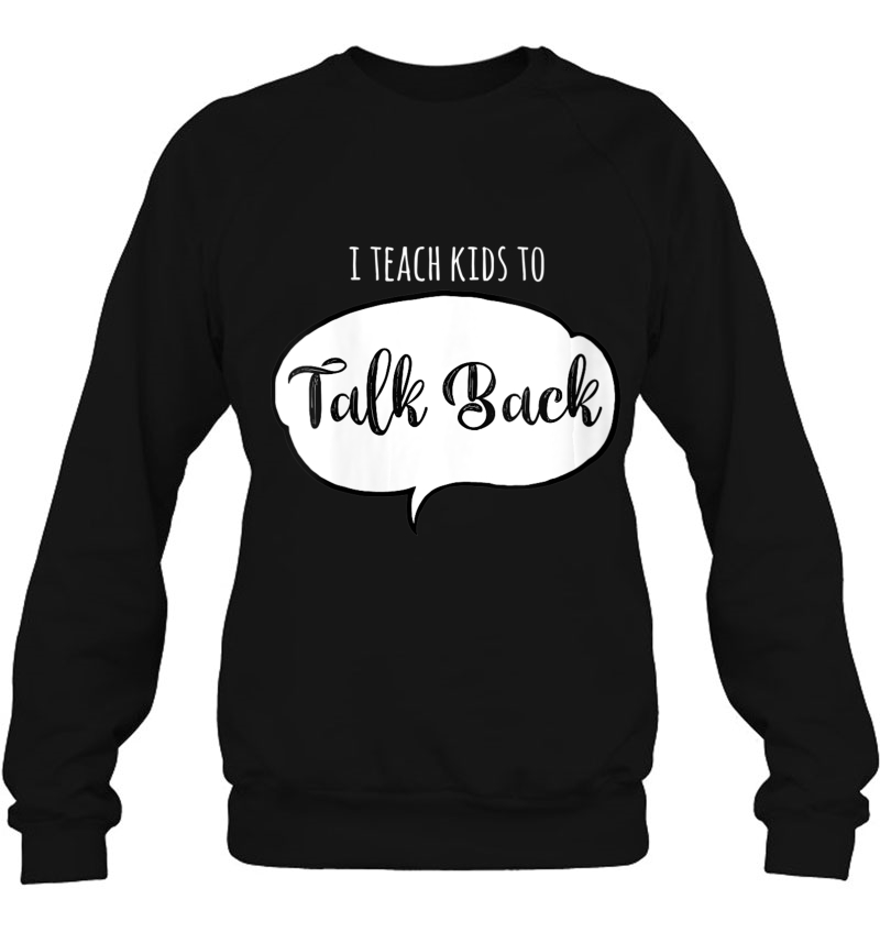 Womens Slp Gift I Teach Kids To Talk Back Speech Therapy Assistant V-Neck Mugs