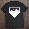 Womens Vintage St. Louis Baseball Stl Home Skyline V-Neck Tee