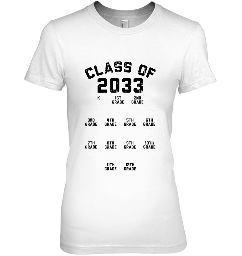 Class Of 2033 Grade Kindergarten Grow With Me Handprint Gift Hoodie