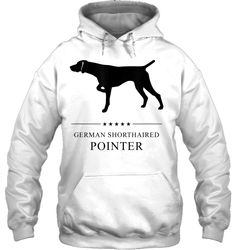 German Shorthaired Pointer Shirt Black Silhouette Hoodie