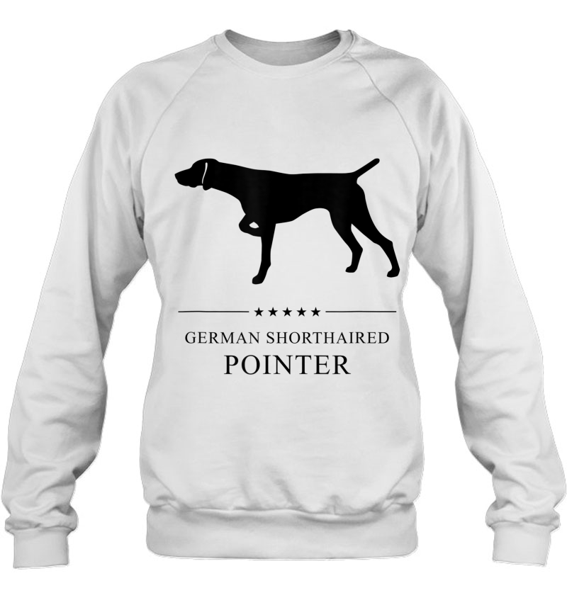 German Shorthaired Pointer Shirt Black Silhouette Sweatshirt