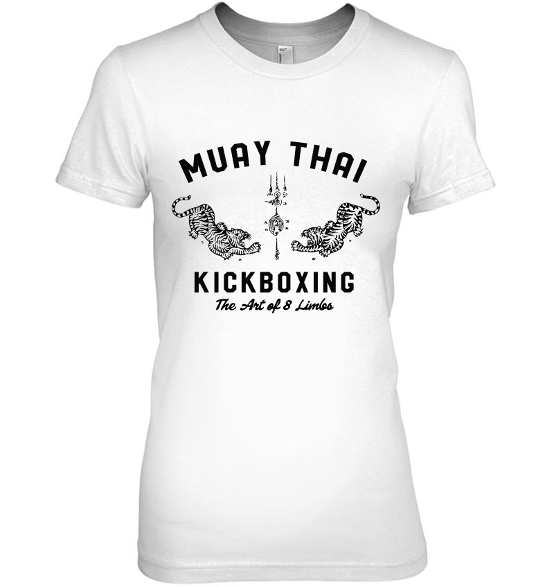 Muay Thai Twin Tigers Mma Warrior Fight Ladies Tee