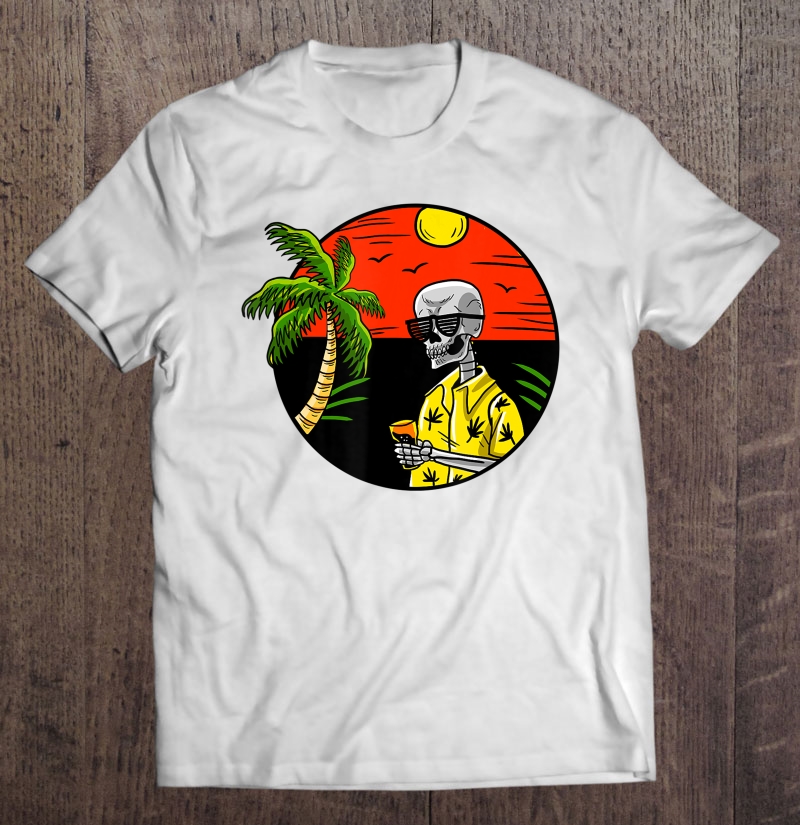 Shade Skull Hawaiian Beach Art Funny Pop Culture Lover Gift Shirt