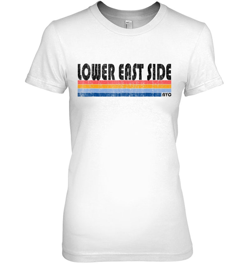 Vintage 1980S Style Lower East Side Ny Ladies Tee