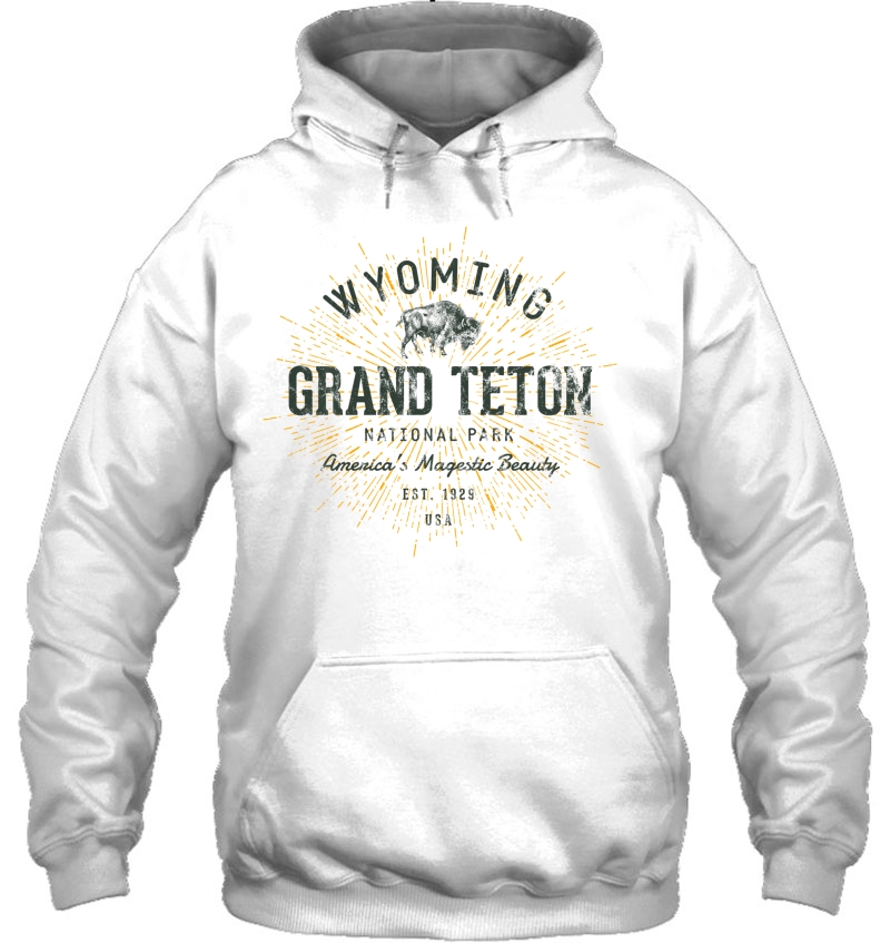 Vintage Grand Teton National Park Hoodie