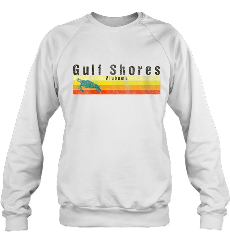 Womens Gulf Shores Alabama Beach V-Neck Sweatshirt