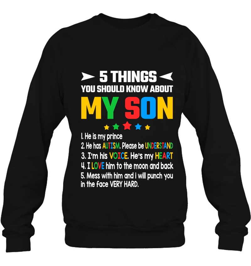 5 Things You Should Know About My Son He Is My Prince He Has Autism Mugs