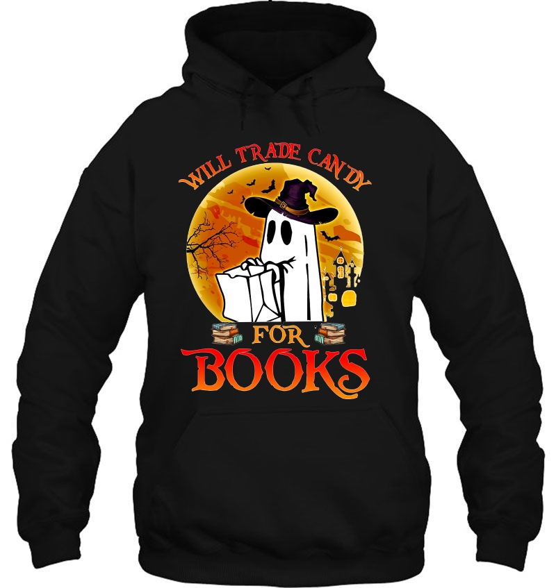 Will Trade Candy For Books Boo Ghost Halloween Mugs