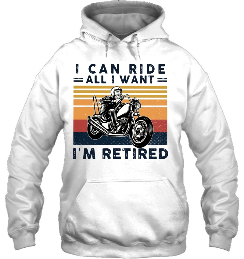 I Can Ride All I Want I'm Retired Motorcycle Vintage Version Mugs