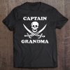 Captain Grandma Pirate Skull And Crossbones Tee