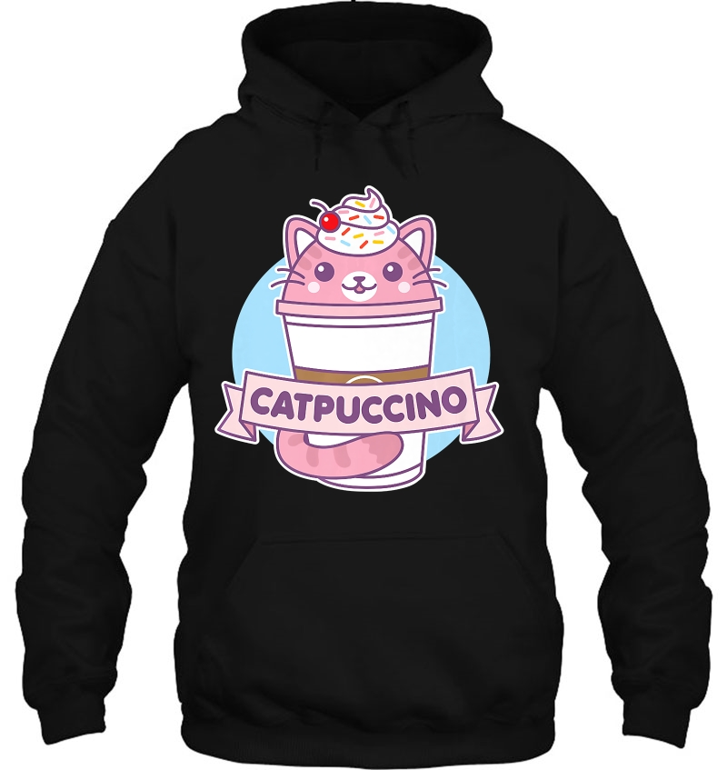 Catpuccino Coffee Cute Kawaii Cat Frappuccino Hoodie