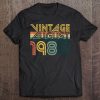 Classic 40Th Birthday Gifts 40 Years Old Vintage August 1980 Ver2 Tee