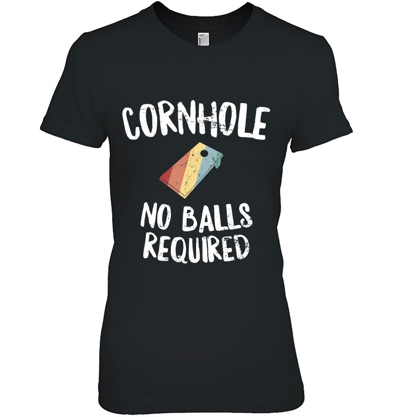 Cornhole No Balls Required - Funny Bean Bag Toss Hoodie