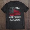 Dd-214 Air Force Alumni Vintage American Usa Flag Usaf Tee