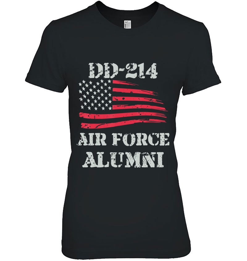 Dd-214 Air Force Alumni Vintage American Usa Flag Usaf Hoodie