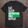 Deportivo Cali Eat Sleep Repeat Fan Colombia Tee