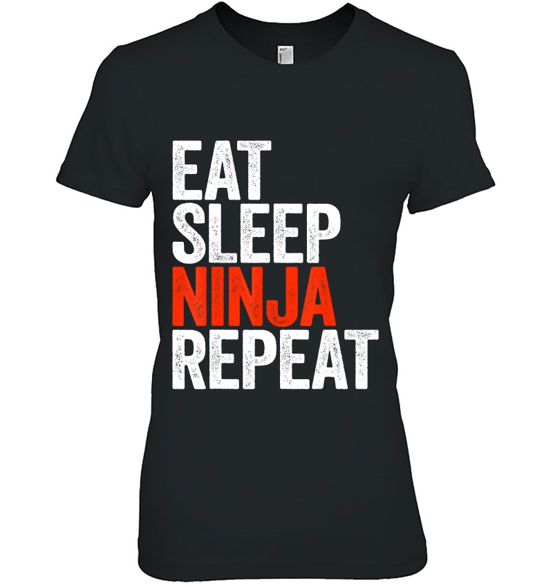 Eat Sleep Ninja Repeat Ninjutsu Lover Hoodie