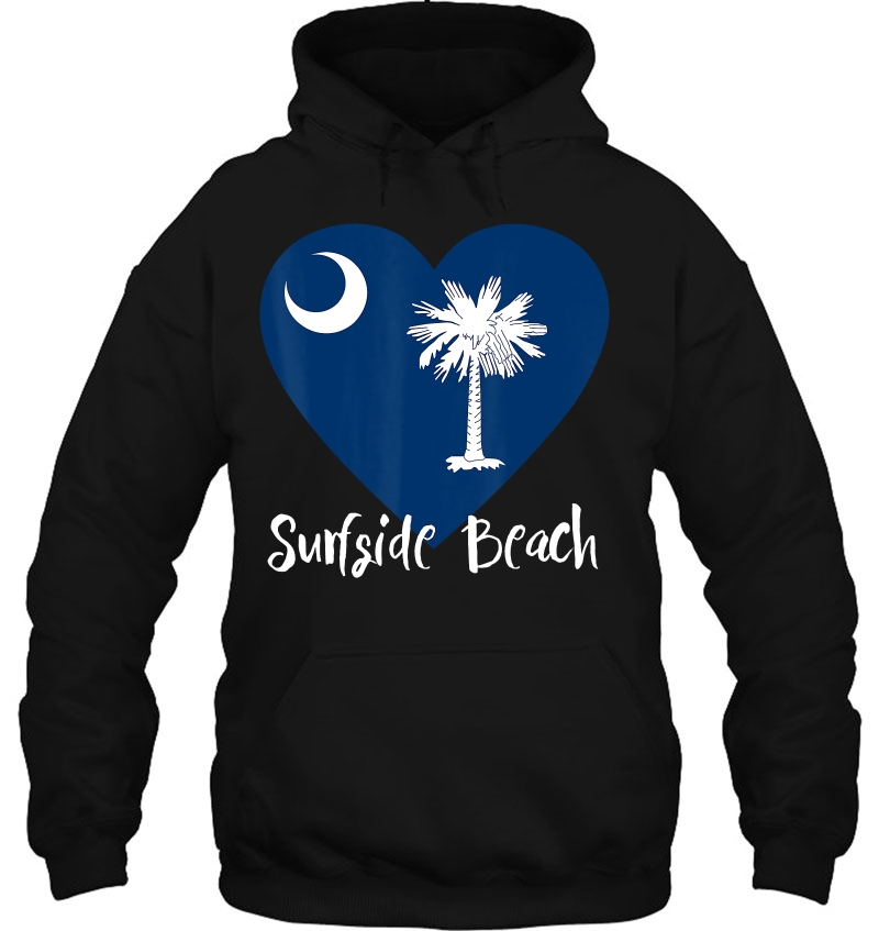 I Love Surfside Beach South Carolina City Sc Flag Heart Mugs