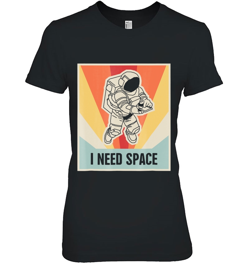 I Need Space Funny Vintage Introvert Hoodie