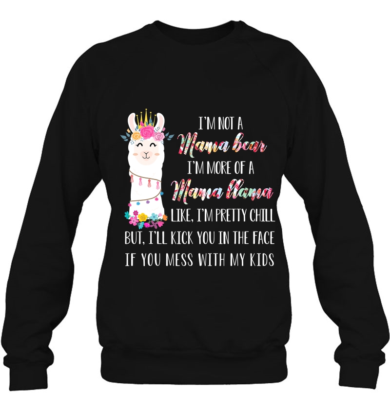 I'm Not A Mama Bear I'm More Of A Mama Llama Floral Mugs