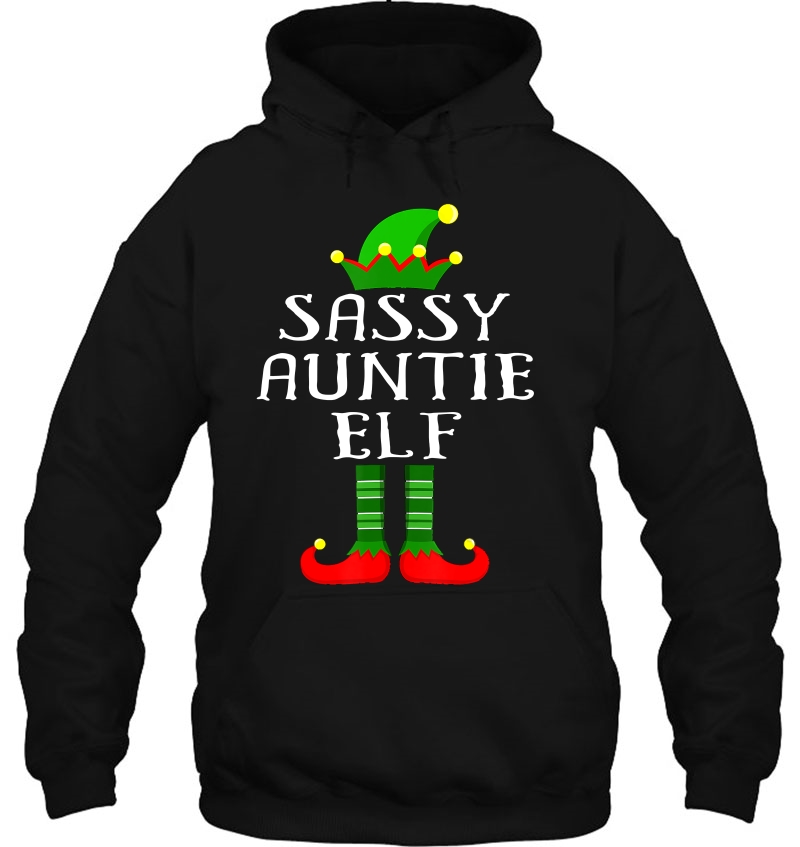 Im The Sassy Auntie Elf Shirt Family Matching Outfits Pj Mugs