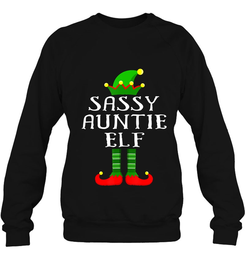 Im The Sassy Auntie Elf Shirt Family Matching Outfits Pj Mugs