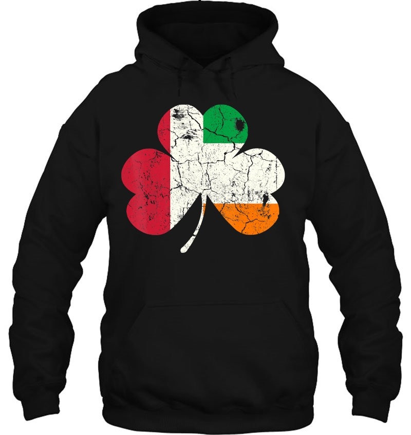 Irish Polish Flag Poland Shamrock St Patricks Day Hoodie