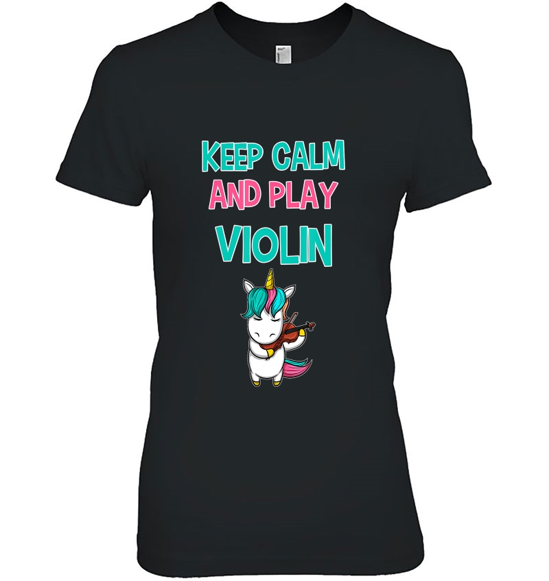 Keep Calm & Play Violin - Violinist Unicorn Hoodie