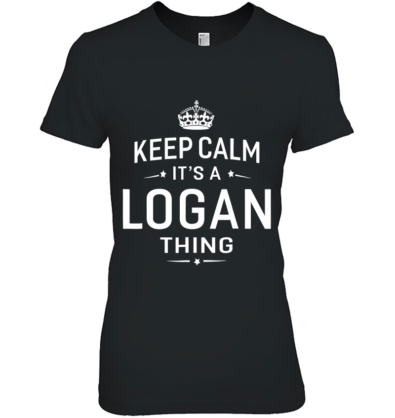 Keep Calm It's Logan Thing Funny Gifts Name Hoodie