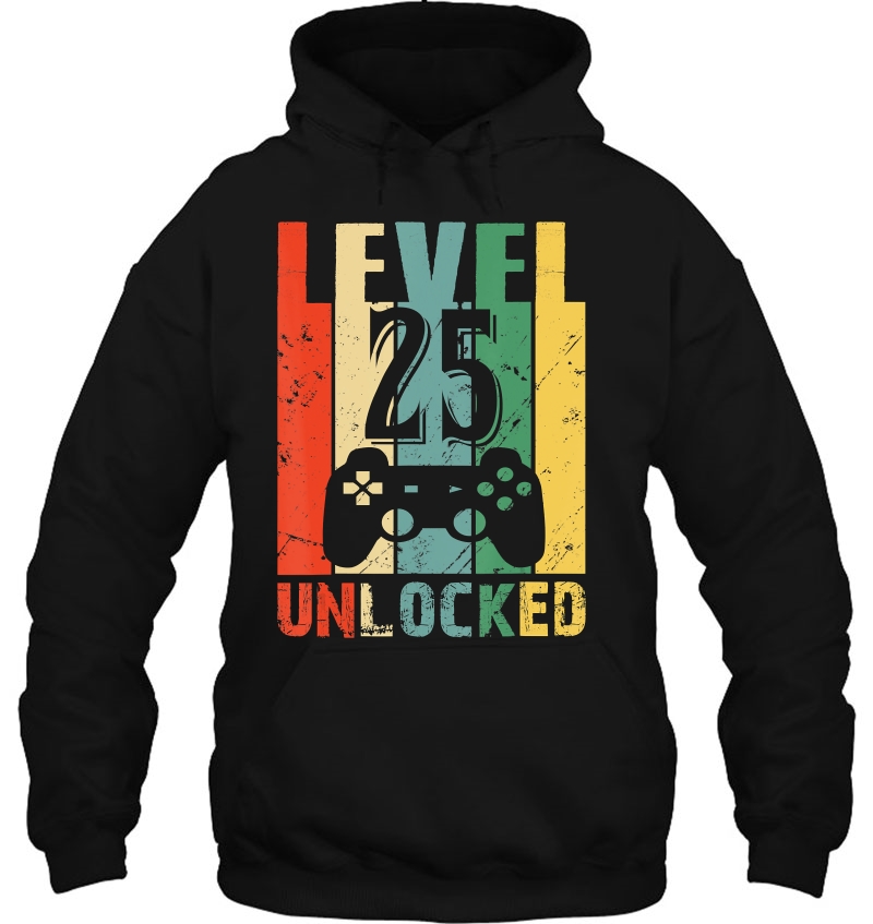 Level 25 Unlocked Shirt 25Th Birthday Gift Funny Video Gamer Mugs