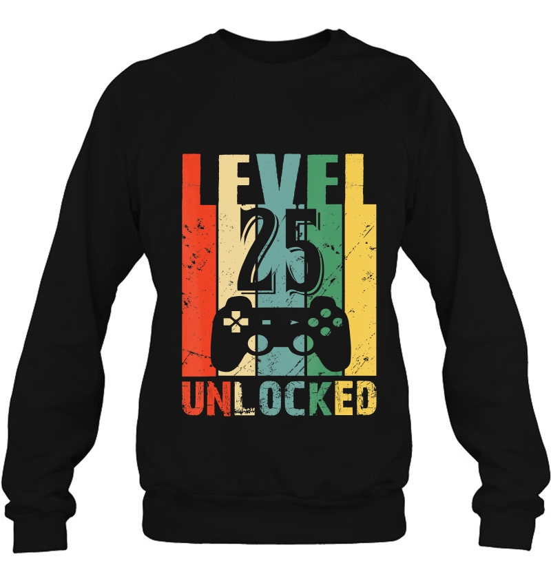 Level 25 Unlocked Shirt 25Th Birthday Gift Funny Video Gamer Mugs