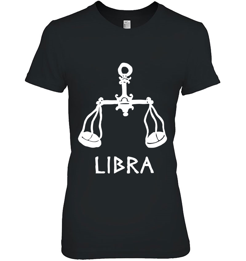 Libra Gift Zodiac Sign Birthday September October Ladies Tee