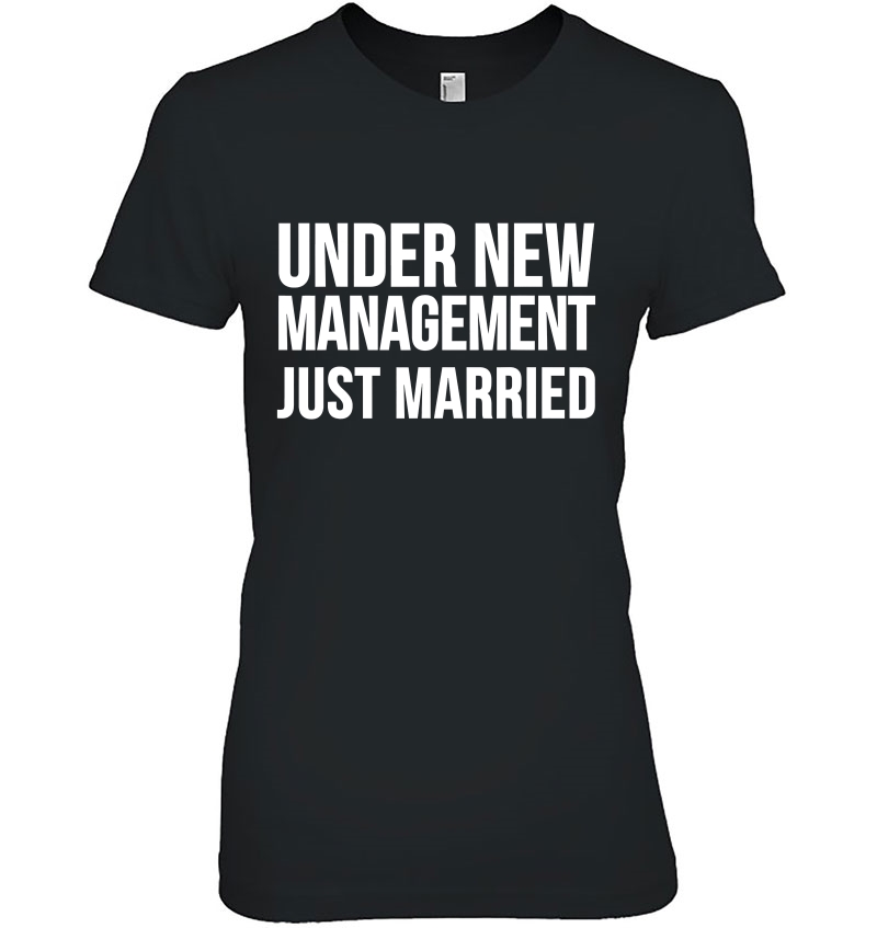 Marriage Funny Gift - Under New Management Just Married Hoodie